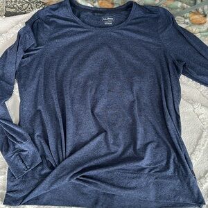 LL Bean Top. Active Wear Tye Fabric 1X